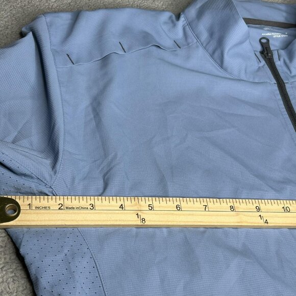 Coolibar Jacket Mens XXL Blue Arcadian Packable Sunblock UPF 50 Lightweight - Picture 7 of 12